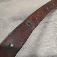 Flat Thick Soft Running Martingale *fair, No Stopper, dirt, stains, film, sticky, older, xholes, cracking holes, extended
