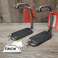 Pr Safety Stirrups, Rubber Grips *gc, clean, NO elastics or Keepers
