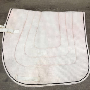 Waffle Weave Quilt Jumper Saddle Pad *gc, stains, mnr dingy, rubs, snags