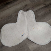 Fleece Fitted Hunter Pad *fair, hairy, stains, dingy, undone, dirty velcro, threads, clumpy
