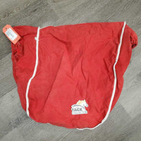 Hvy Duty Cotton Jump Saddle Cover *gc, mnr stains?dirt, older, faded, v.rubbed & frayed edges
