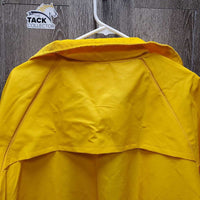 '2W Full Length Vinyl Rain Slicker, Snaps, Corduroy Collar, Leg Snaps, bag *new
