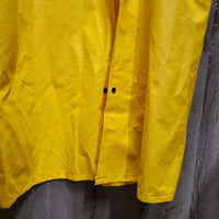 '2W Full Length Vinyl Rain Slicker, Snaps, Corduroy Collar, Leg Snaps, bag *new
