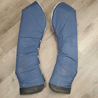 Tall Front & Hind Shipping Boots, Fleece Lined *gc, clean, rubs, hairy velcro, pills, clumpy, faded, stains
