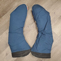 Tall Front & Hind Shipping Boots, Fleece Lined *gc, clean, rubs, hairy velcro, pills, clumpy, faded, stains
