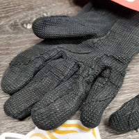 Pr Pimple Grip Cotton Riding Gloves *gc/fair, small holes, faded, rubbed/thin spots
