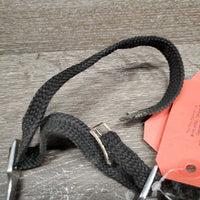 Pr POW Spurs, Braided Nylon Spur Straps *gc, v.widened, clean, scratches, dirty, rubs
