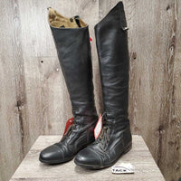 v.Soft Field Boots, Zips *vgc, older, clean, edges: curled, folded, thin & rubs, tabs folded
