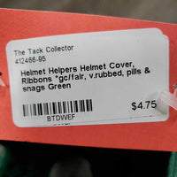 Helmet Cover, Ribbons *gc/fair, v.rubbed, pills & snags
