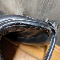 17" MW *5" Passier Corona Dressage Saddle, Pommel Strap, Grey/Brown Cover, Lg Front Block, Wool Flocking, Rear Gusset Panels, Flaps: 17"L x 12.5"W Serial #: 17049091
