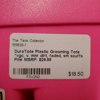 Plastic Grooming Tote *vgc, v. mnr dirt, faded, sm scuffs
