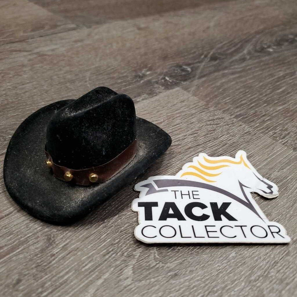 Angel Cowboy Pin in Felt Cowboy Hat Box *gc, v.dusty/dirty