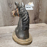 Ceramic Horse?Donkey Head Statue *gc, v.dusty, chips
