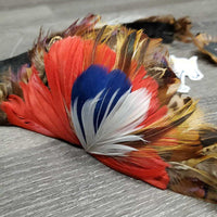 Feather Hat Band *gc, older?, mnr loose feathers
