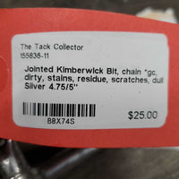 Jointed Kimberwick Bit, chain *gc, dirty, stains, residue, scratches, dull
