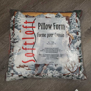 Square Couch Pillow, "winter horses", bag *new