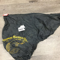 Saddle Cover *fair, dusty/dirty, older, v.stretched els
