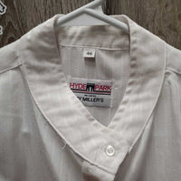 LS Show Shirt, 2x Velcro Collars *gc/fair, older, v.rubbed & pilly
