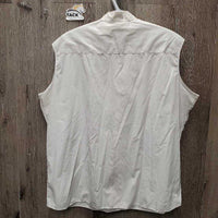 SS Show Shirt, 1 velcro collar *gc, stains, older, seam puckers, older
