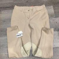 Hvy Cotton Breeches, Pull On *xc, sm seam holes, mnr stains
