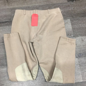 Hvy Cotton Breeches, Pull On *xc, sm seam holes, mnr stains