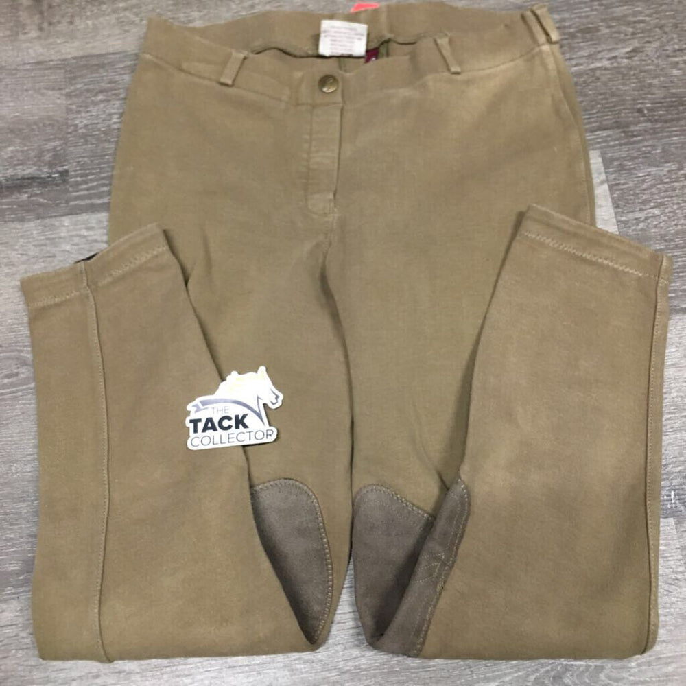 Hvy Cotton Breeches, Pull On *gc, faded, older, mnr rubs, pills & stains
