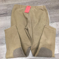 Hvy Cotton Breeches, Pull On *gc, faded, older, mnr rubs, pills & stains
