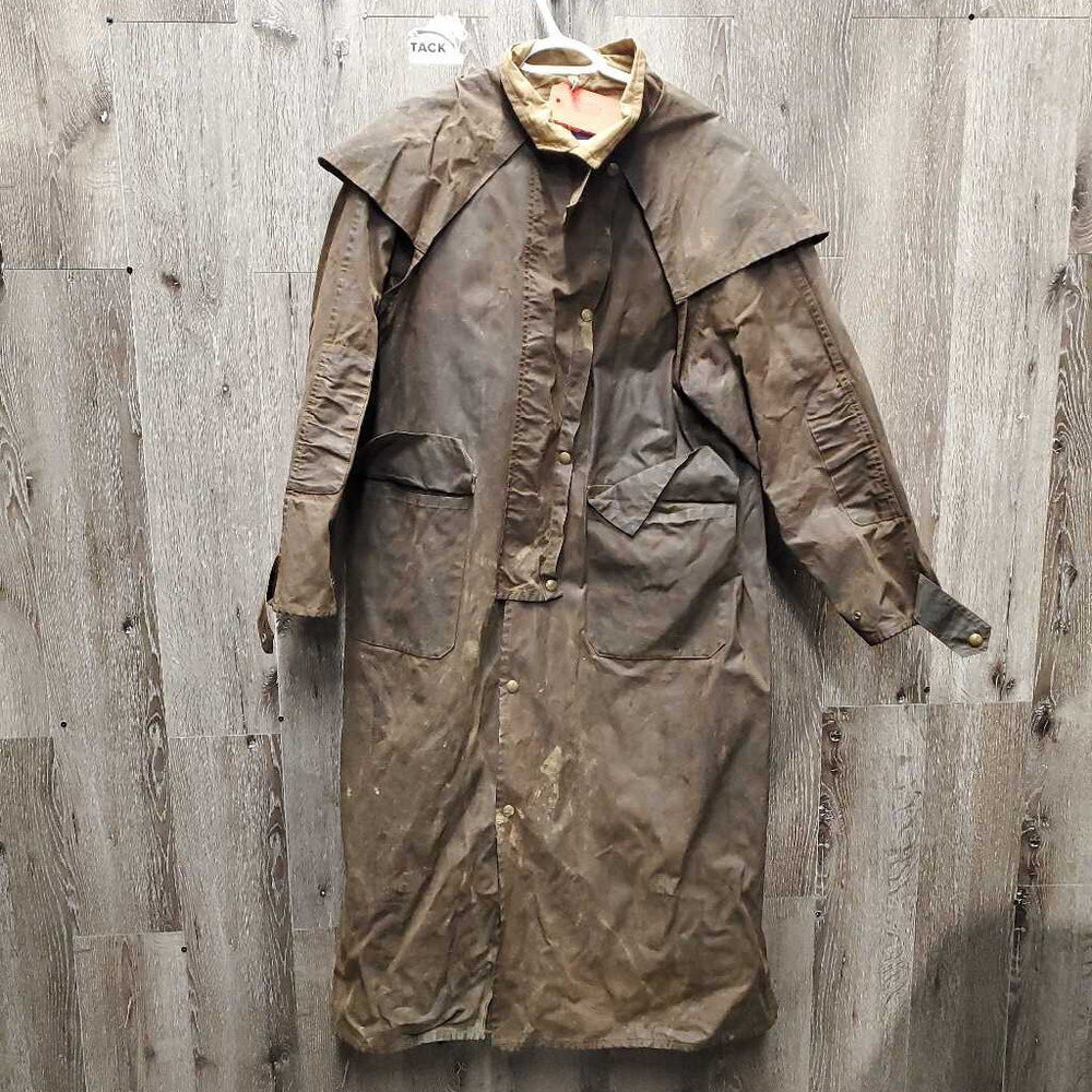 Full Length Oilskin Slicker *gc, dirty, older, folded & curled, thin edges