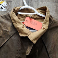 Full Length Oilskin Slicker *gc, dirty, older, folded & curled, thin edges
