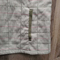 Thin Vest, zipper *gc, older, undone stitching, cut tag, faded, snags
