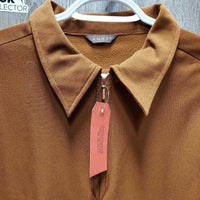 LS Shirt, 1/2 Zip Up *gc, mnr loose cuff stitching & snags, threads, clumpy
