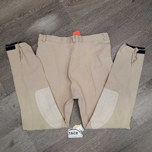 Hvy Cotton1 Breeches *gc/fair, older, seat seam: frays & pulled, stains, pilly edges