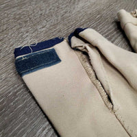 Hvy Cotton1 Breeches *gc/fair, older, seat seam: frays & pulled, stains, pilly edges
