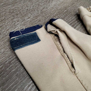 Hvy Cotton1 Breeches *gc/fair, older, seat seam: frays & pulled, stains, pilly edges