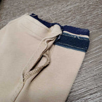 Hvy Cotton1 Breeches *gc/fair, older, seat seam: frays & pulled, stains, pilly edges
