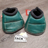 Pr No Turn Bell Boots, Velcro *fair/gc, mnr dirt, frayed edges, dirty, lining hole, crumpled, older
