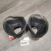 Pr No Turn Bell Boots, Velcro *fair/gc, mnr dirt, frayed edges, dirty, lining hole, crumpled, older
