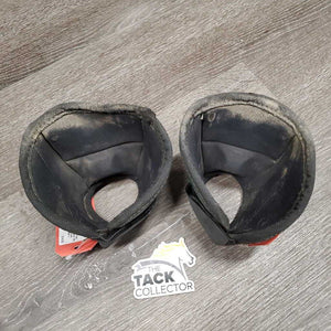 Pr No Turn Bell Boots, Velcro *fair/gc, mnr dirt, frayed edges, dirty, lining hole, crumpled, older