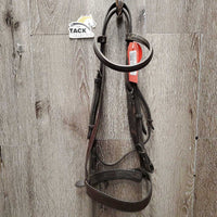 Rsd/Flat Bridle *gc/fair, stiff, dry, creases, faded, mnr dirt/residue, mismatched, tight keeper, xholes
