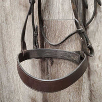 Rsd/Flat Bridle *gc/fair, stiff, dry, creases, faded, mnr dirt/residue, mismatched, tight keeper, xholes
