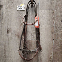 Rsd Leather Bridle *BROKEN Cheek, gc/fair, rubs, creases, dirt, jockies
