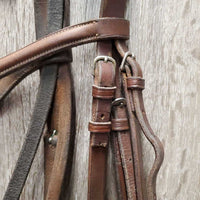 Rsd Leather Bridle *BROKEN Cheek, gc/fair, rubs, creases, dirt, jockies
