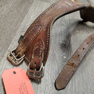 "Crib Be Gone" Comfort Leather Cribbing Collar *gc, rubs, scratches, faded, dirty, stretched, xholes, rusty, missing rivet top, stretched