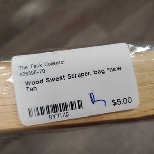 Wood Sweat Scraper, bag *new