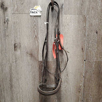 Flat Bridle *gc/fair, NO browband, scrapes, Broken & loose keepers, v.stiff, v.dry
