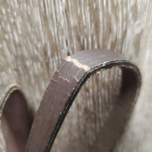 Flat Bridle *gc/fair, NO browband, scrapes, Broken & loose keepers, v.stiff, v.dry