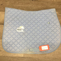 Quilt Jumper Saddle Pad, 1x piping *gc, mnr dirt, stains, hair, pills, rubbed torn binding,cut tabs
