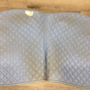 Quilt Jumper Saddle Pad, 1x piping *gc, mnr dirt, stains, hair, pills, rubbed torn binding,cut tabs