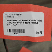 Boot Heel - Western Rowel Spurs *vgc, mnr scuffs, tape residue
