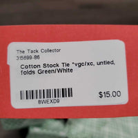 Cotton Stock Tie *vgc/xc, untied, folds
